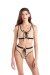 Hamade Activewear High Leg Shorts Lace-Up Nude S