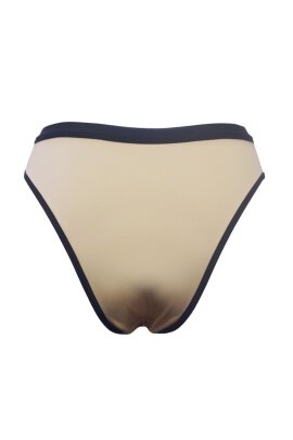 Hamade Activewear High Leg Shorts Lace-Up Nude L