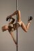 Hamade Activewear High Leg Shorts Lace-Up Nude L