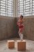 Rolling High Waist Shorts Alpha Hot Pants Rot L