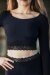 Dragonfly Crop Top Pavi Lace Schwarz L-XL