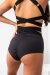 Lunalae Shorts High Waist Tara Schwarz