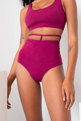 Lunalae Shorts High Waist Kimmy Magenta M