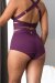 Lunalae Shorts High Waist Tara Maulbeere M