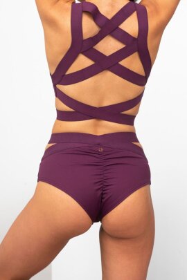Lunalae Shorts Low Waist Tara Maulbeere L