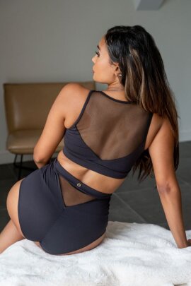 Lunalae Mesh Top Addison Schwarz L