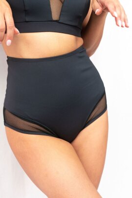 Lunalae Shorts High Waist Midnight Schwarz S
