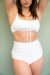 Lunalae Shorts High Waist Izzy Weiß M