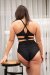 Lunalae Shorts Mesh High Waist Ella Schwarz S