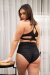 Lunalae Shorts Mesh High Waist Ella Schwarz M