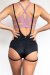 Lunalae Shorts Zena Garter Schwarz L
