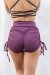 Lunalae Shorts High Waist Drawstring Maulbeere S
