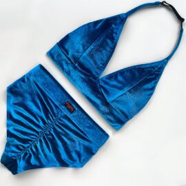 Polerina Shorts Bikini Samt Blau S