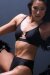 AMBR Designs Hook Crop Top Midnight Schwarz L