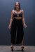 AMBR Designs Hook Crop Top Midnight Schwarz L