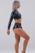 Juicee Peach Top Shilioh Vinyl Black Leopard S
