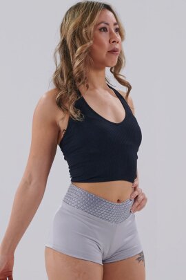 Juicee Peach Shorts Reversible Silber Grau XS