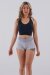 Juicee Peach Shorts Reversible Silber Grau XS