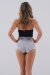 Juicee Peach Shorts Reversible Silber Grau S