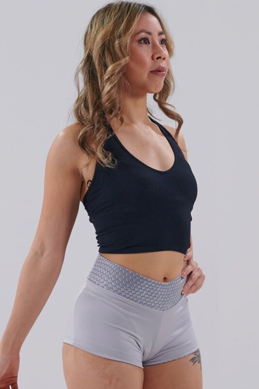 Juicee Peach Shorts Reversible Silber Grau XL