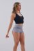 Juicee Peach Shorts Reversible Silber Grau XL