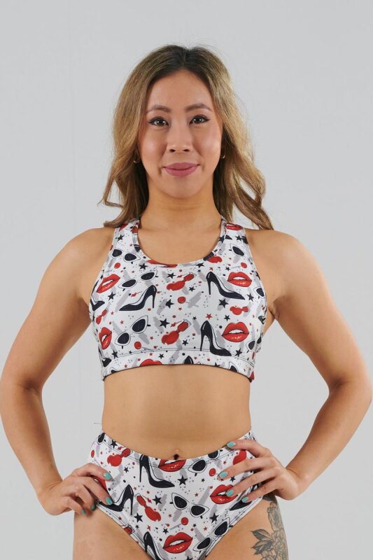 Juicee Peach Top Anna Lipstick & Heels XS