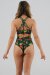 Juicee Peach Shorts High Waist Brazils Boho Feathers M