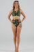 Juicee Peach Shorts High Waist Brazils Boho Feathers L