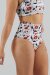 Juicee Peach Shorts High Waist Brazils Lipstick & Heels M