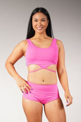Off the Pole Top Halo Hot Pink XS