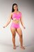 Off the Pole Top Halo Hot Pink XS