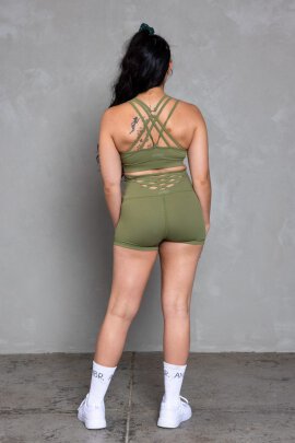 AMBR Designs Booty Shorts Olive XS