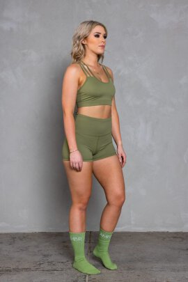 AMBR Designs Booty Shorts Olive XS