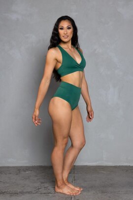 AMBR Designs Crop Halter Top Envy S