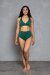 AMBR Designs Crop Halter Top Envy L