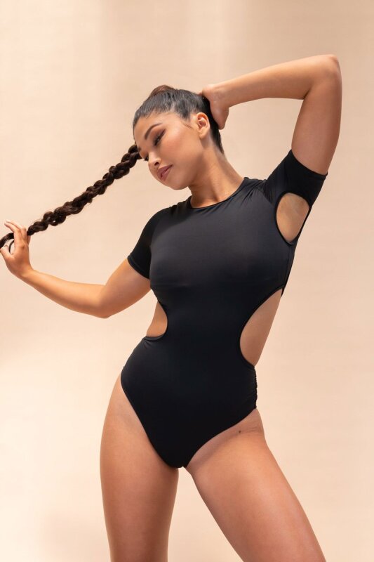 Lunalae Bodysuit Camlie Schwarz L