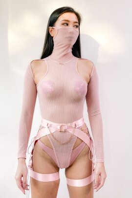 Naughty Thoughts See Through Bodysuit Rosa M