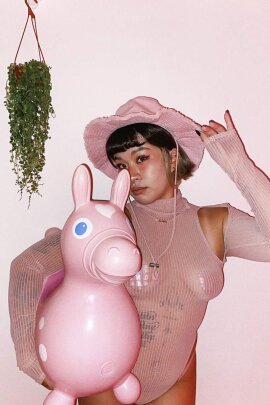 Naughty Thoughts See Through Bodysuit Rosa M