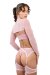 Naughty Thoughts Garter Belt See Through Rosa XL