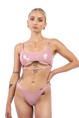 Naughty Thoughts Shorts Tanga Sinner Vinyl Rosa M