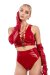 Naughty Thoughts Short taille haute Sinner vinyle Rouge