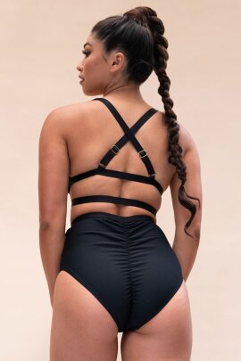 Lunalae Shorts High Waist Jemma Schwarz XL