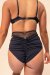 Lunalae Shorts High Waist Daisy Schwarz S