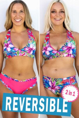 AMBR Designs Bikini Shorts Aloha Double Sided L