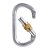 Karabiner mit Schraubsicherung Silber 30 kN