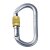 Karabiner mit Schraubsicherung Silber 30 kN