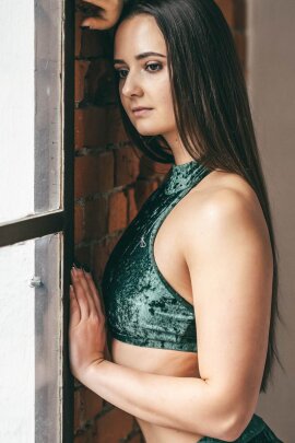 Dragonfly Top Lisette Velvet Emerald S