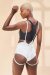 Lunalae Shorts Zena Garter Weiß XS