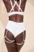 Lunalae Shorts High Waist Olivia Weiß XL