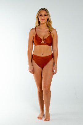 AMBR Designs Hook Crop Top Bronze M